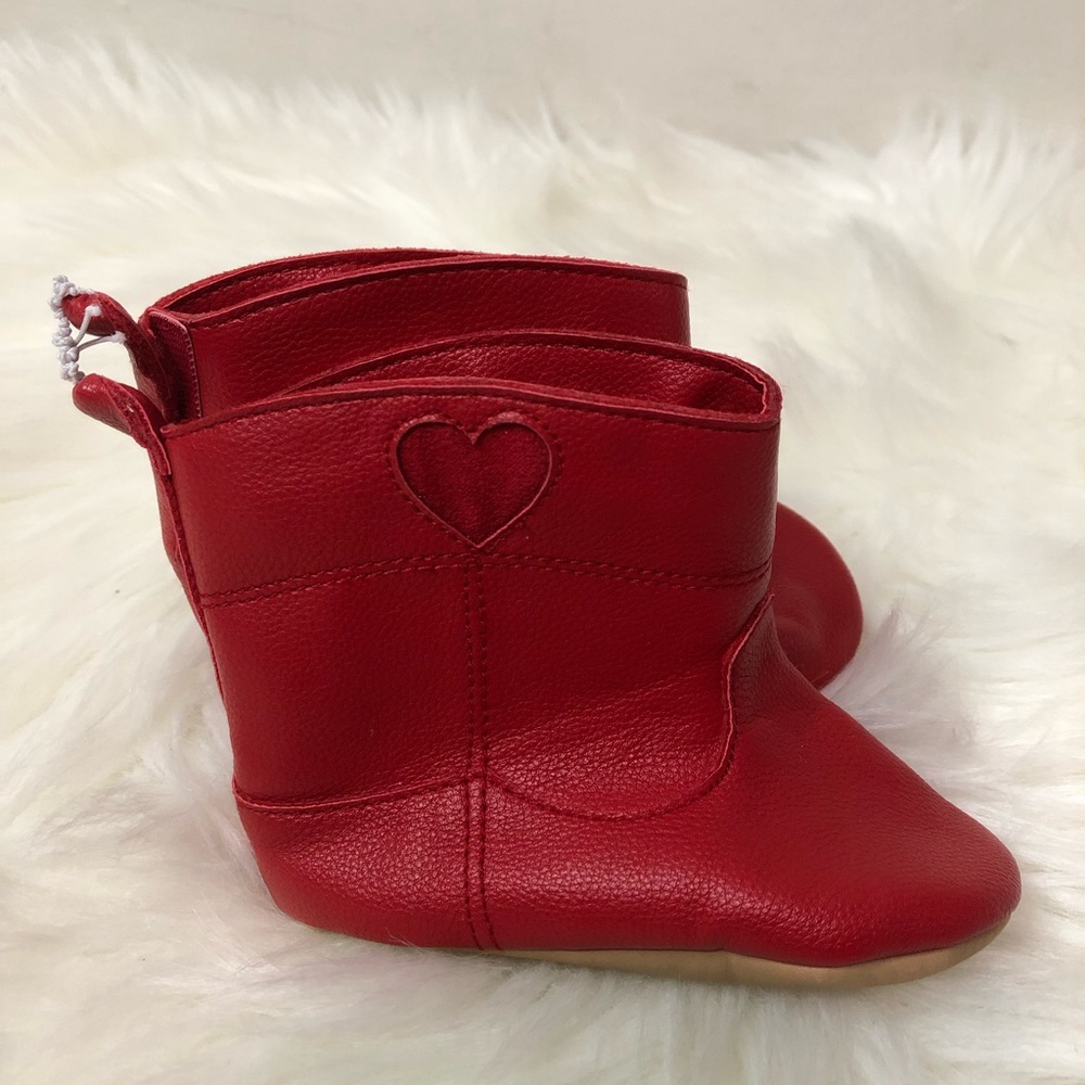 NWOT Old Navy Baby Red  Booties Sz 12-18 Months